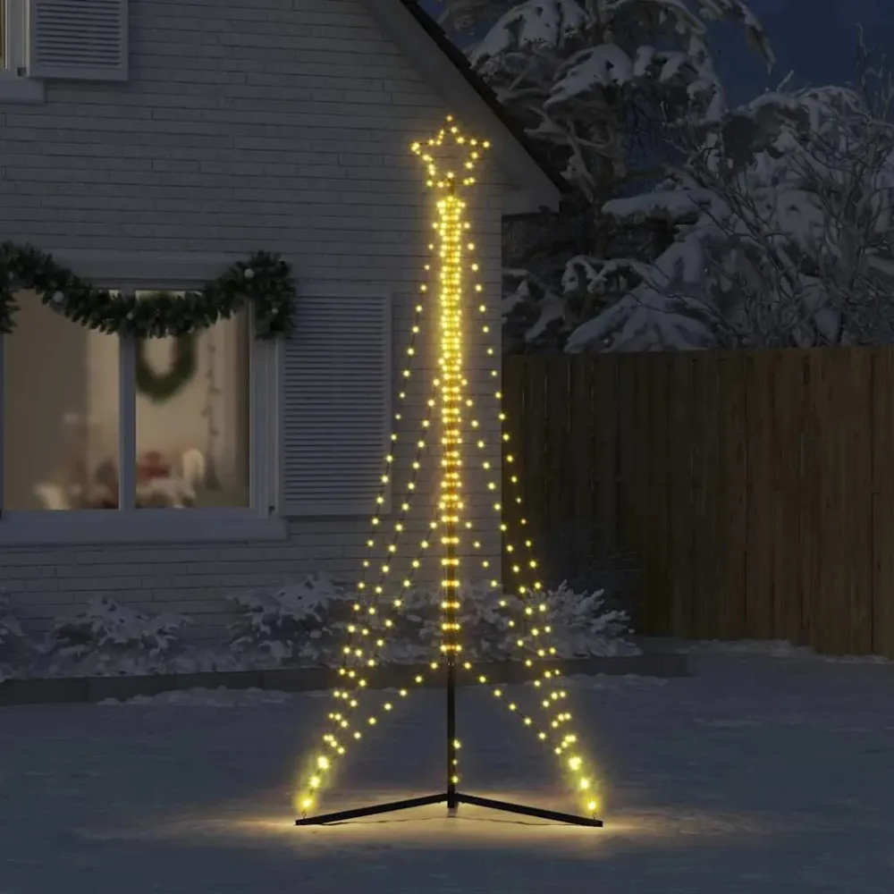 LED Árvore de Natal 483 LEDs Branco Ameno 240 cm - Design Moderno e Econômico