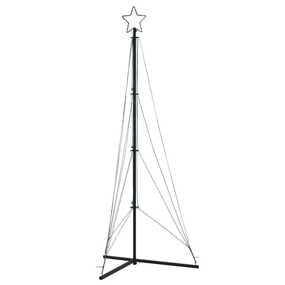LED Árvore de Natal 483 LEDs Branco Ameno 240 cm - Design Moderno e Econômico