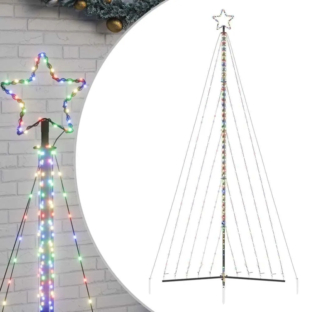 LED Árvore de Natal 570 LEDs Colorido 399 cm com Certificação Inmetro | Entrega Rápida
