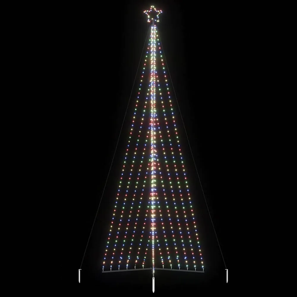 LED Árvore de Natal 789 LEDs Colorido 476 cm Cordão 3 Metros