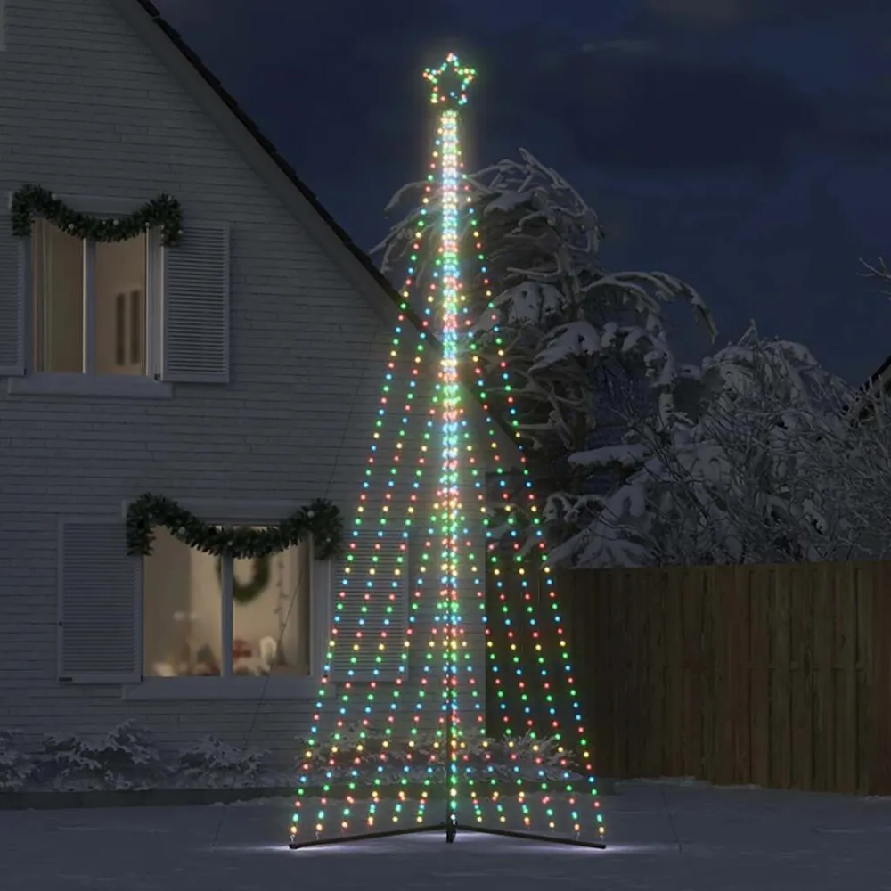 LED Árvore de Natal 789 LEDs Colorido 476 cm Cordão 3 Metros