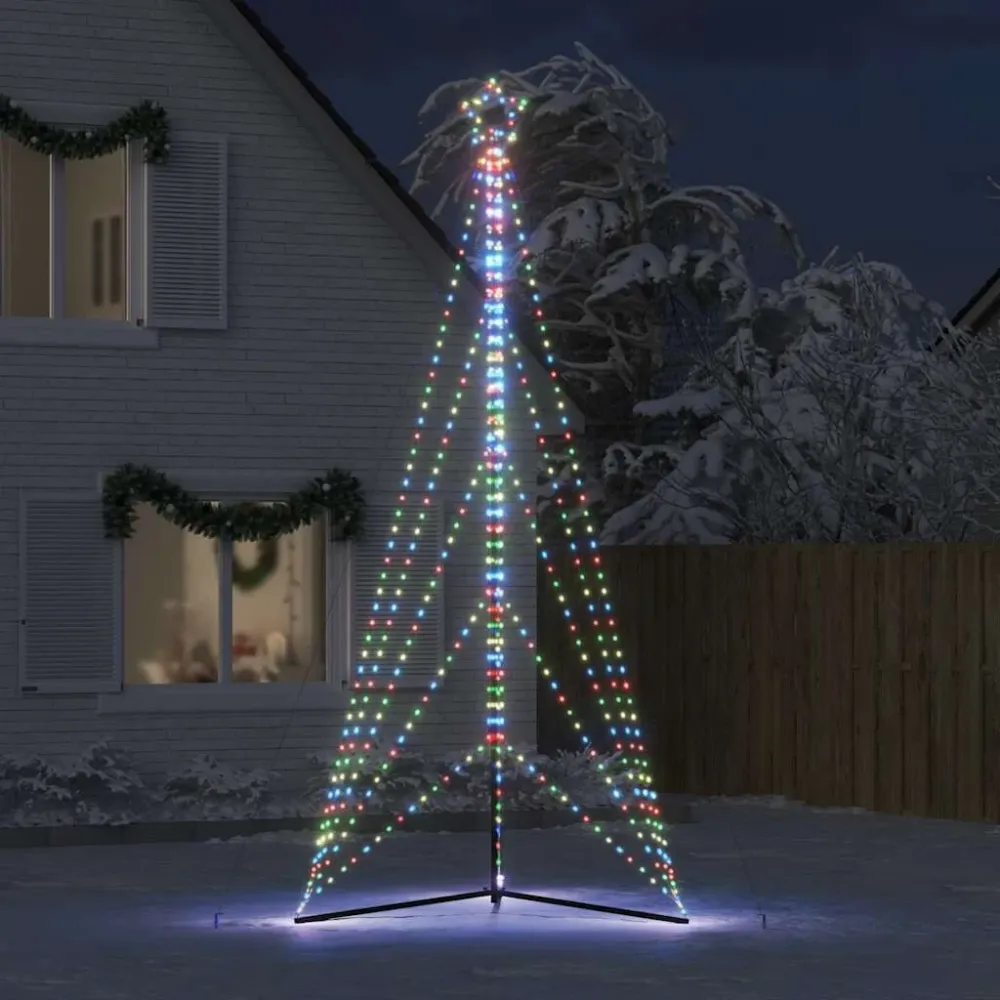 Lâmpada de Lava LED Árvore de Natal 615 LEDs Coloridos 404,5 cm
