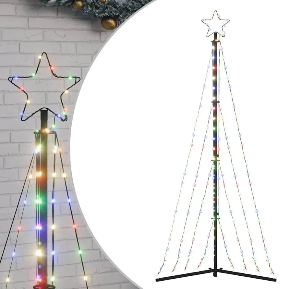 Lâmpada LED de Alta Eficiência LED Árvore de Natal 339 LEDs Colorido 187 cm