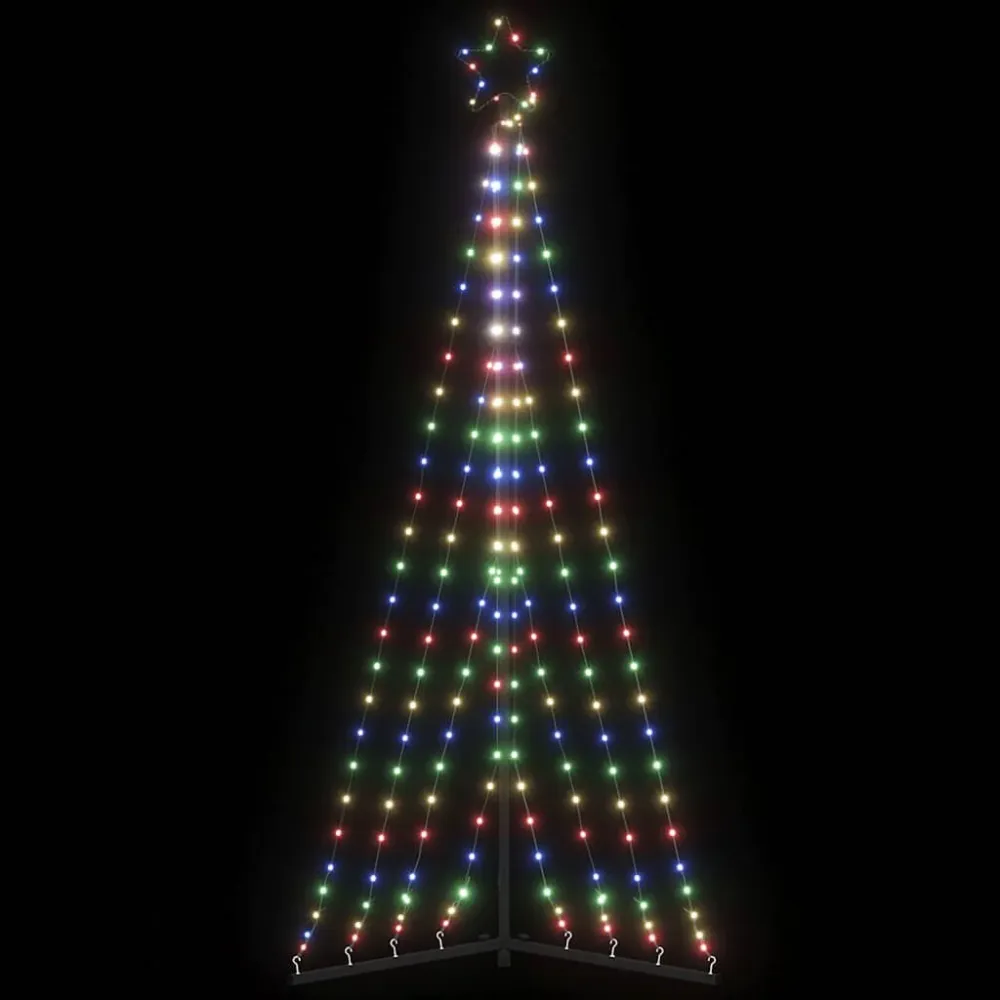 Lâmpada LED de Alta Eficiência LED Árvore de Natal 339 LEDs Colorido 187 cm