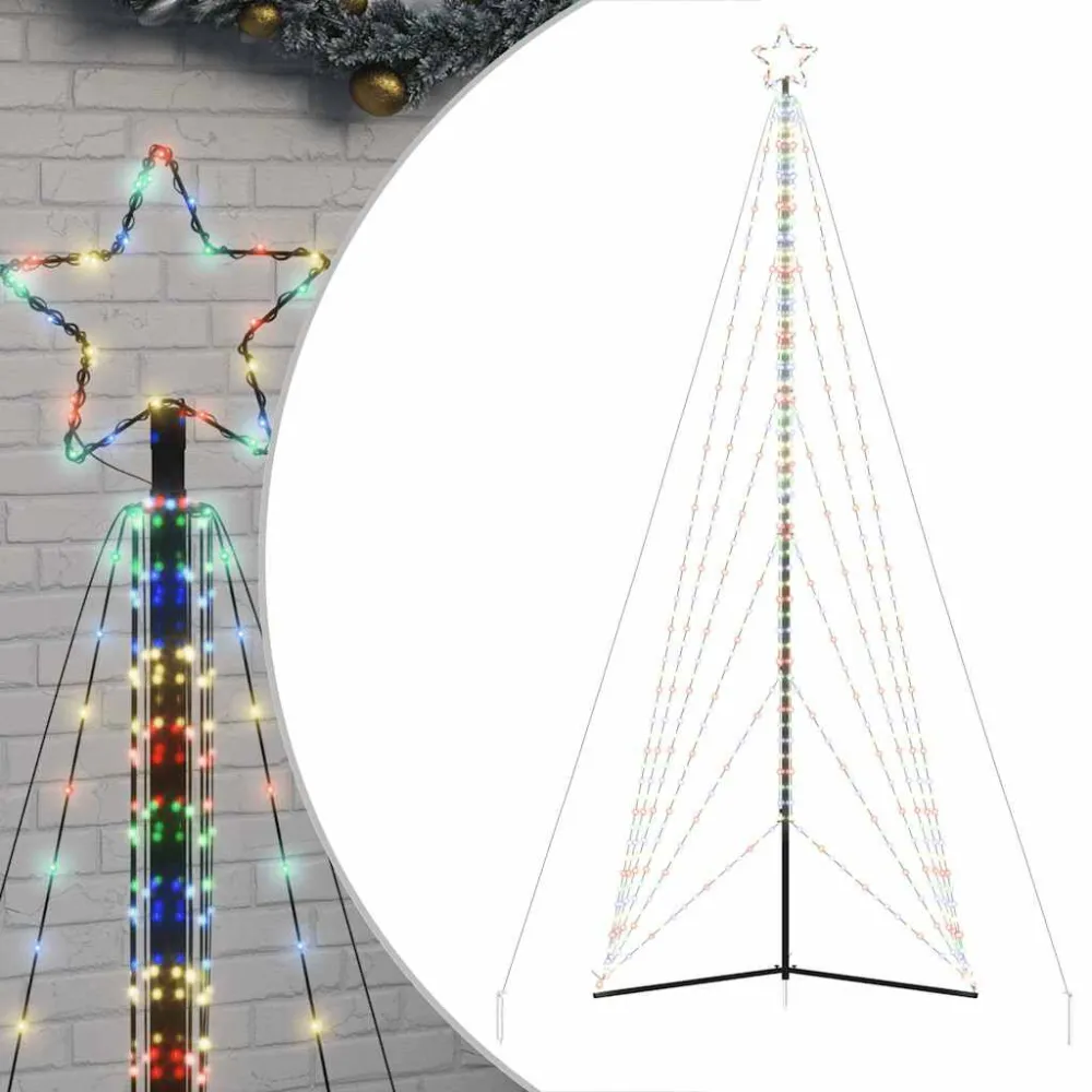 Lâmpada LED de Alta Eficiência LED Árvore de Natal 861 LEDs Coloridos 478 cm