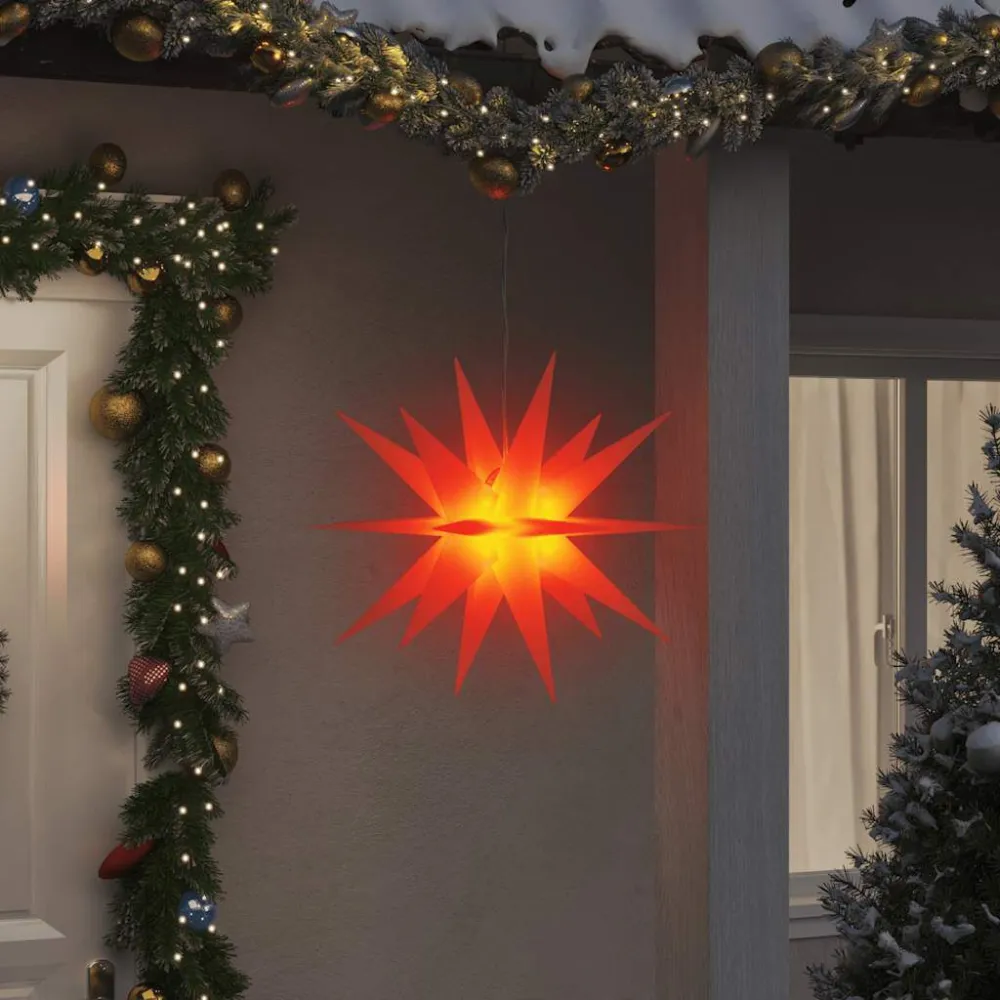 Lâmpada LED de Alta Eficiência Luz de Natal com LED dobrável 57 cm vermelho