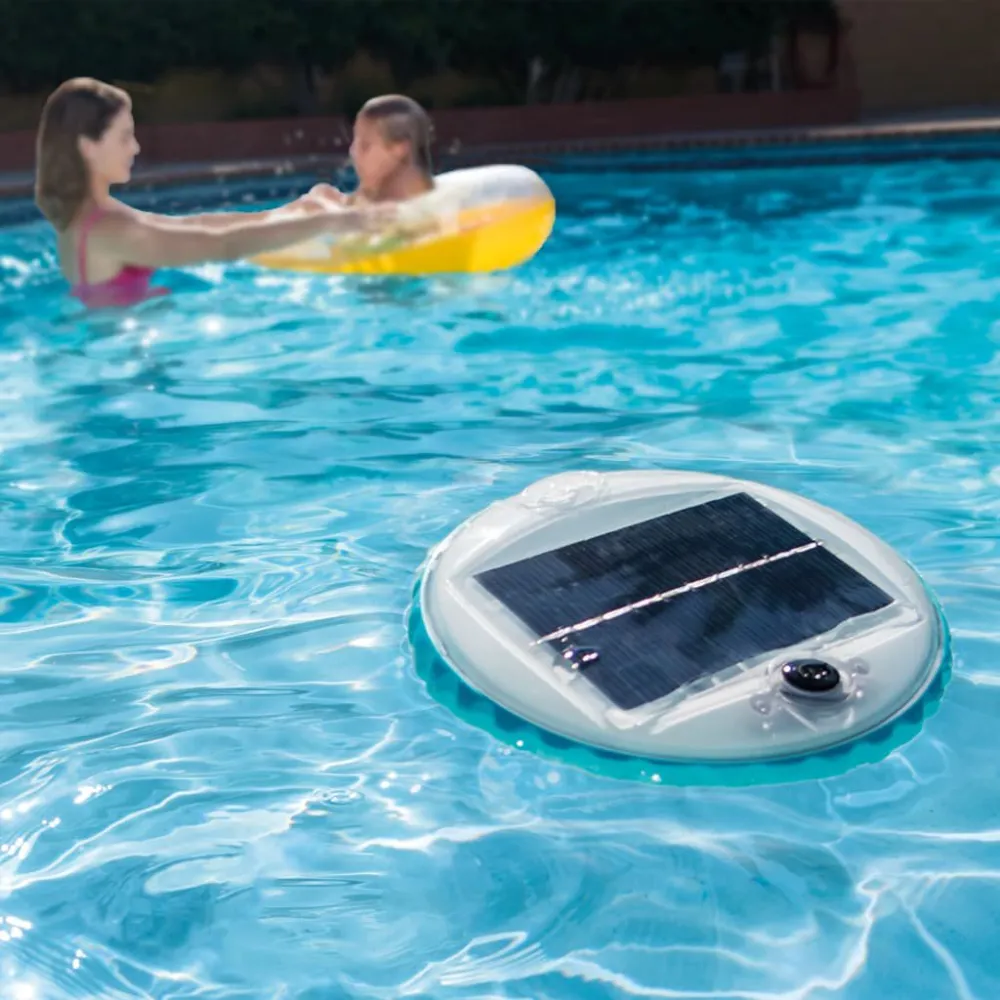 Luminária de Mesa Intex Lâmpada LED flutuante de piscina alimentada luz solar