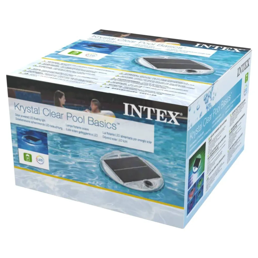 Luminária de Mesa Intex Lâmpada LED flutuante de piscina alimentada luz solar