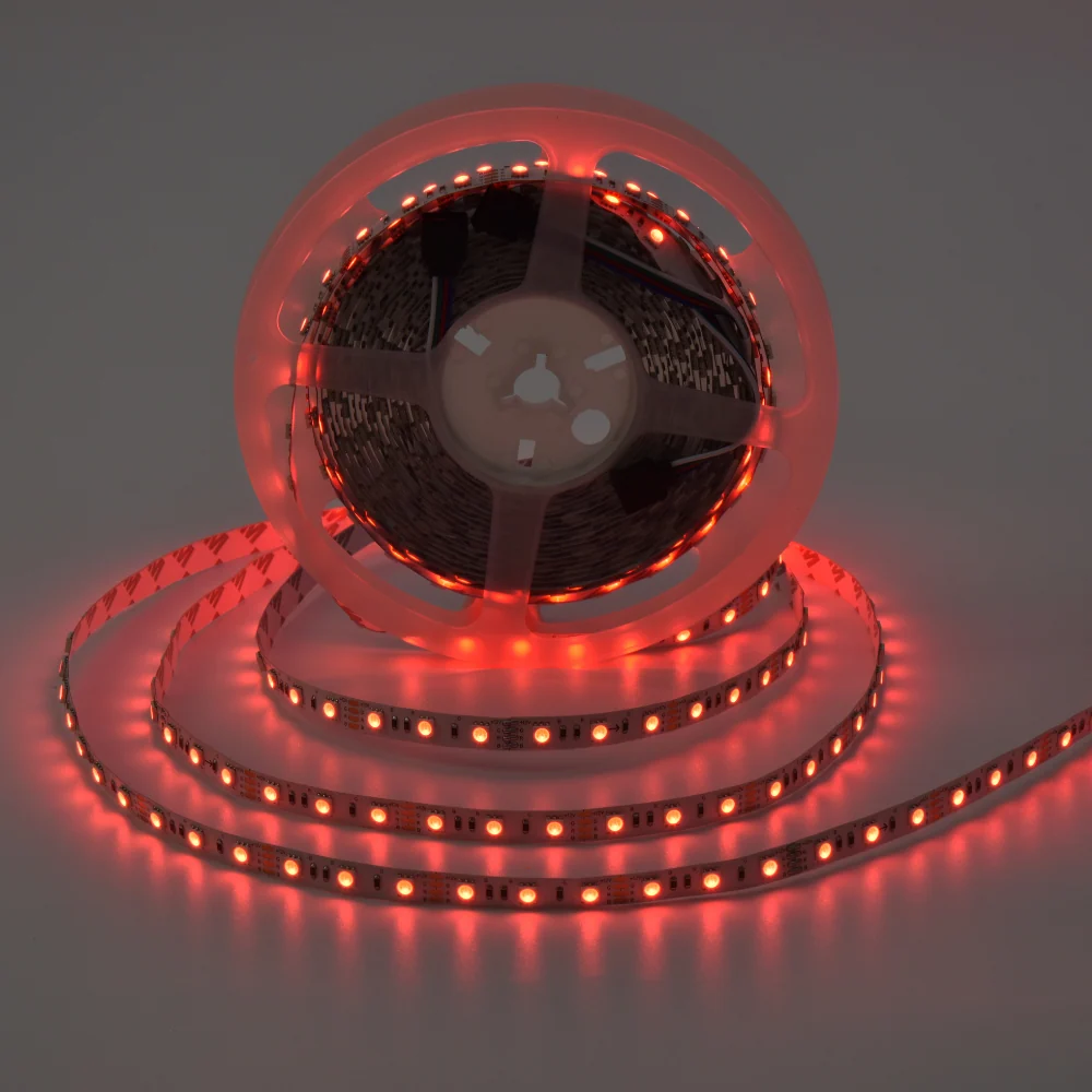 Lustre Moderno Fita LED RGB 5050 60Leds/M 12W 700LM 10MM 12V 5M IP20 LED7
