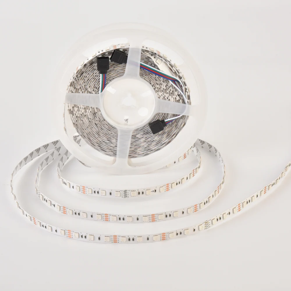 Lustre Moderno Fita LED RGB 5050 60Leds/M 12W 700LM 10MM 12V 5M IP20 LED7