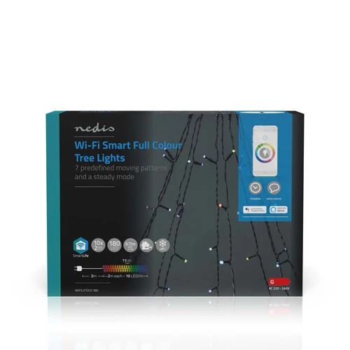 Luzes Decorativas Inteligentes com Wi-Fi Nedis SmartLife WIFILXT01C180 - RGB para Corredor