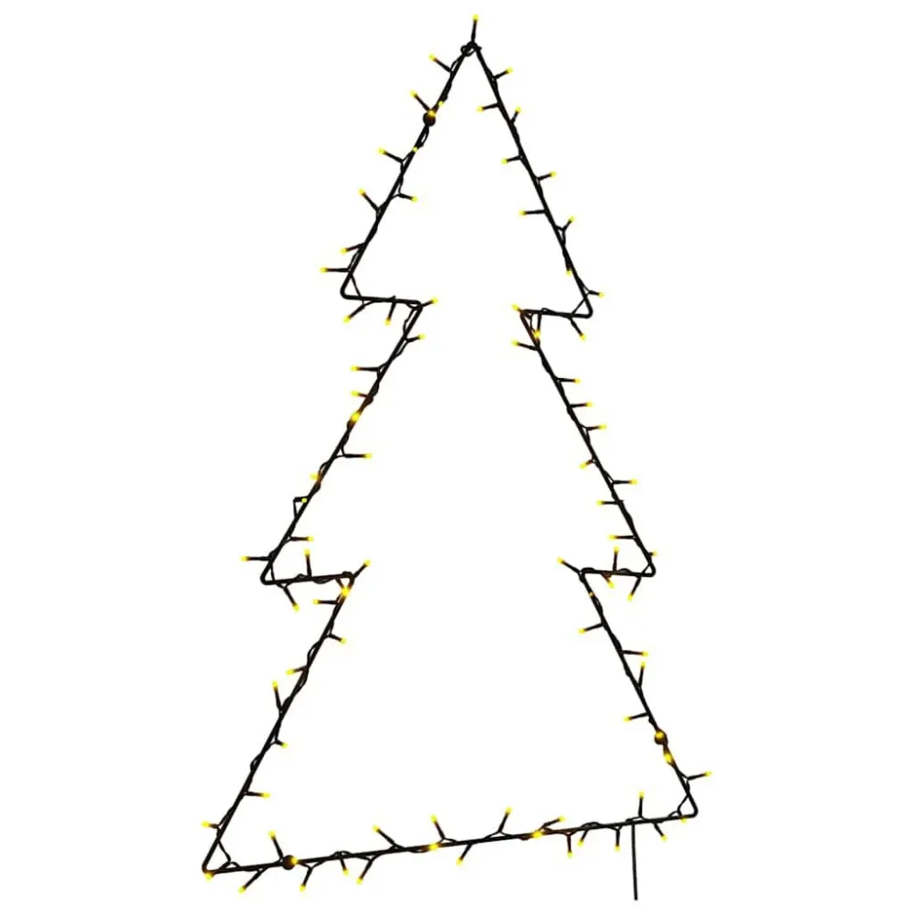 Luzes de Natal silhueta da árvore Natal 115 LEDs branco morno - Design Moderno e Econômico