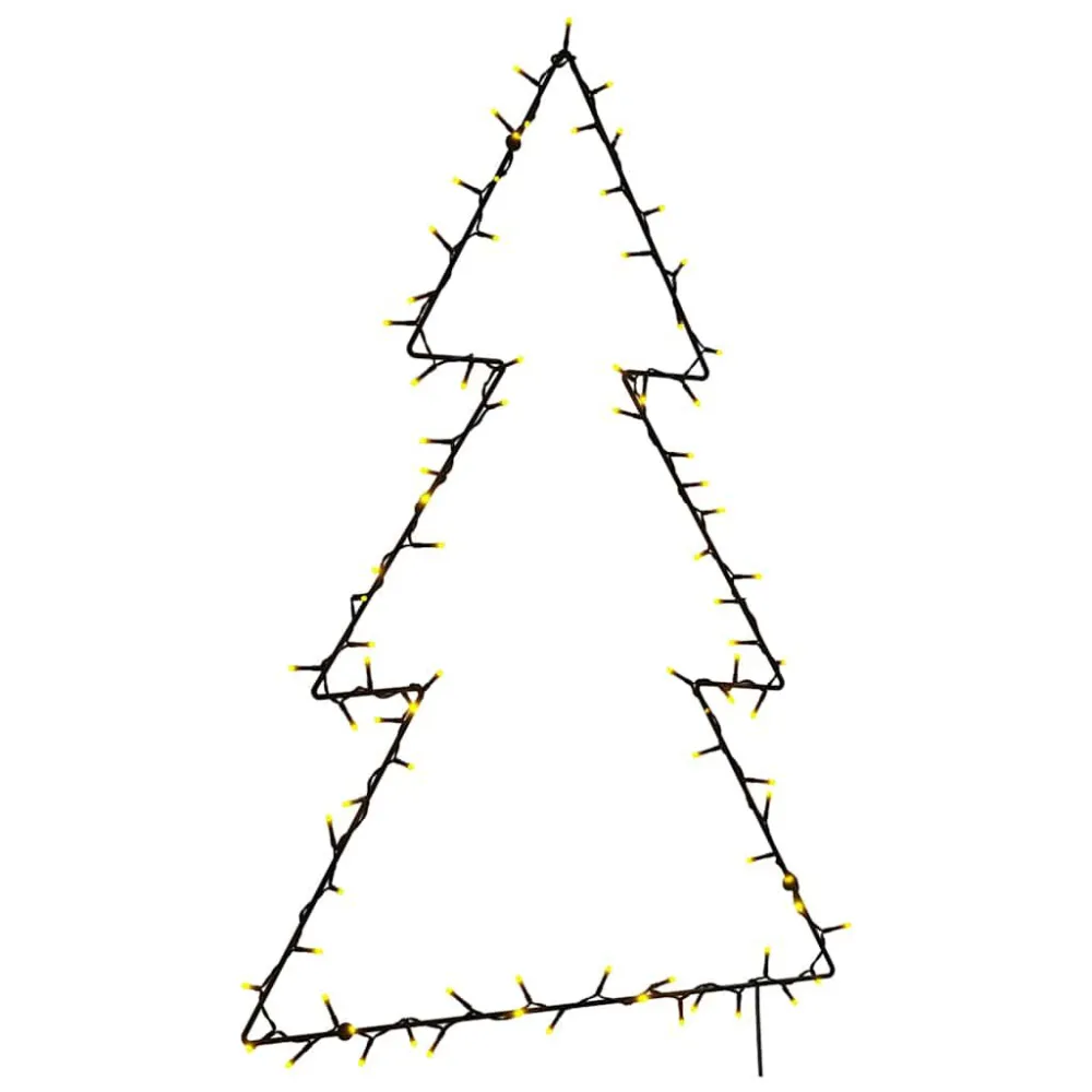 Luzes de Natal silhueta da árvore Natal 115 LEDs branco morno - Design Moderno e Econômico