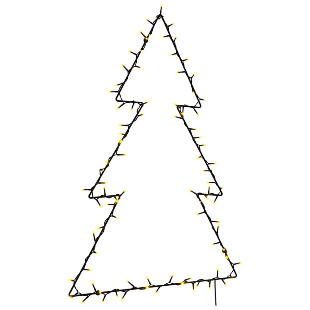 Luzes de Natal silhueta da árvore Natal 115 LEDs branco morno - Design Moderno e Econômico