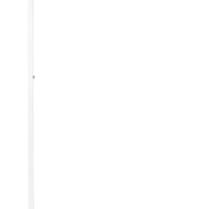 Metal LED Floor Lamp White SAGITTA