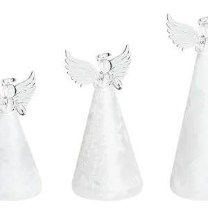 Set 3 Decorative Angel Figurines LED Alvo KITTILA