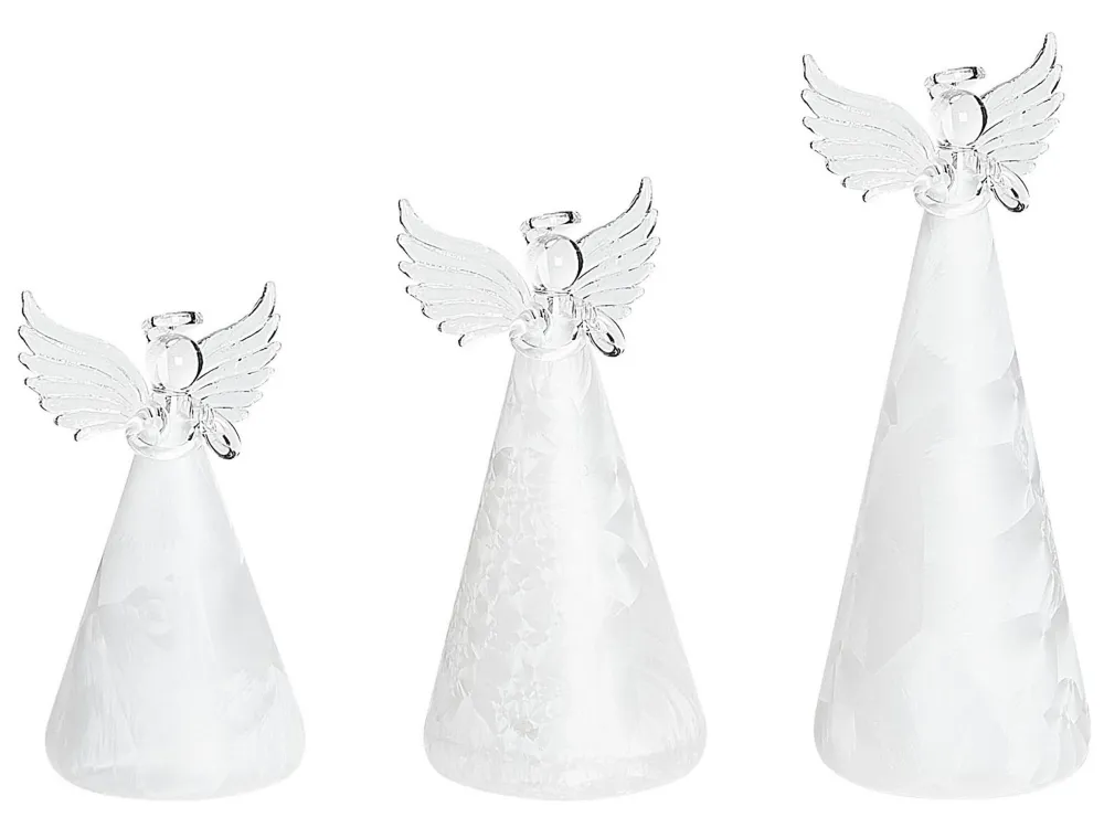 Set 3 Decorative Angel Figurines LED Alvo KITTILA