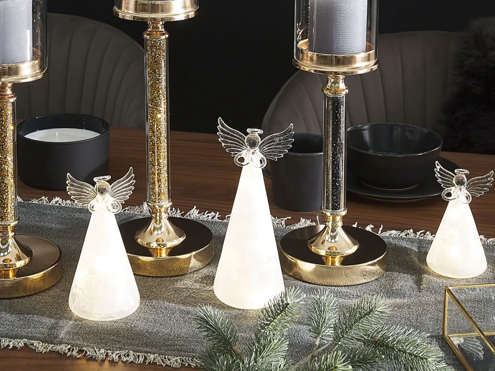 Set 3 Decorative Angel Figurines LED Alvo KITTILA