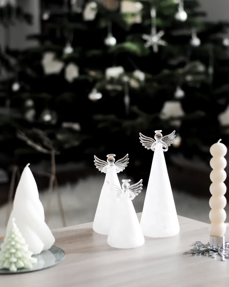 Set 3 Decorative Angel Figurines LED Alvo KITTILA