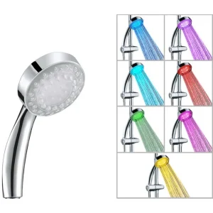 Shower Head SETE CORES LED Lights Silver