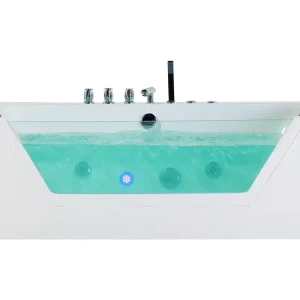 Whirlpool Bath LED 1620 mm Marfim SAMANA