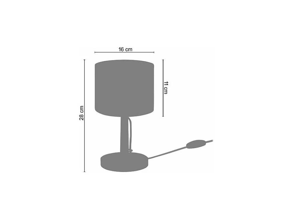 Abajur TOSEL BOIS BOULE LT2 lâmpada decorativa globo alumínio D11 x H21 cm com Sensor de Luz Diurna