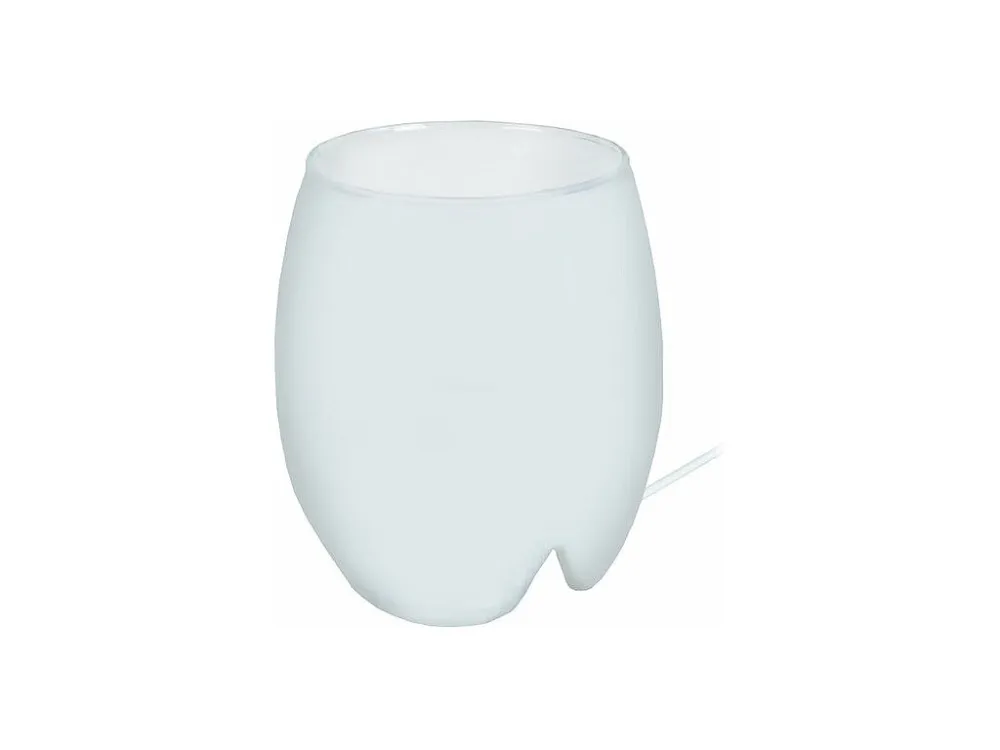 Abajur TOSEL BOULE BOIS tecido globo cinza D18 x H30 cm com Controle Remoto