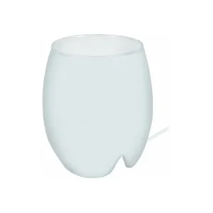Abajur TOSEL BOULE BOIS tecido globo cinza D18 x H30 cm com Controle Remoto