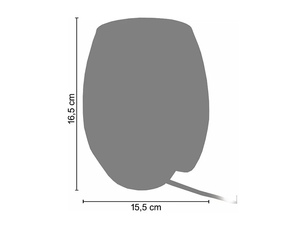 Abajur TOSEL BOULE BOIS tecido globo cinza D18 x H30 cm com Controle Remoto