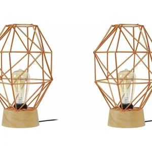 Abajur TOSEL MIKELLI LT2 tecido coluna Império D22 x H50 cm para Iluminação Externa
