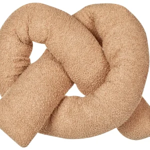 Almofada decorativa em tecido teddy castanho óbvio 172 x 14 cm GLADIOLUS