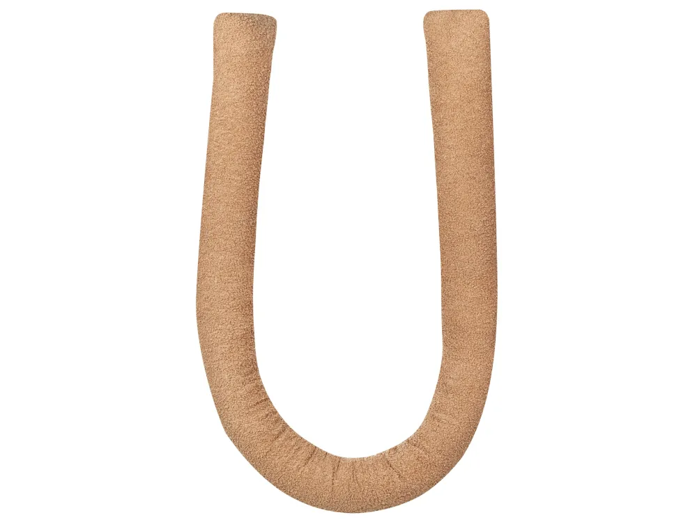 Almofada decorativa em tecido teddy castanho óbvio 172 x 14 cm GLADIOLUS