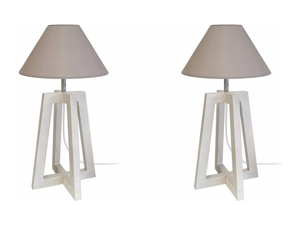 Cabo de Prolongamento Abajur TOSEL LOT LT2 tecido coluna branco D25 x H50 cm