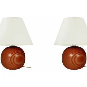 Certificado IP65 à Prova d'Água Abajur TOSEL LÉONA LT2 tecido coluna vermelho D16 x H38,5 cm