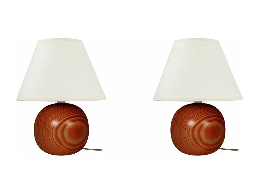 Certificado IP65 à Prova d'Água Abajur TOSEL LÉONA LT2 tecido coluna vermelho D16 x H38,5 cm