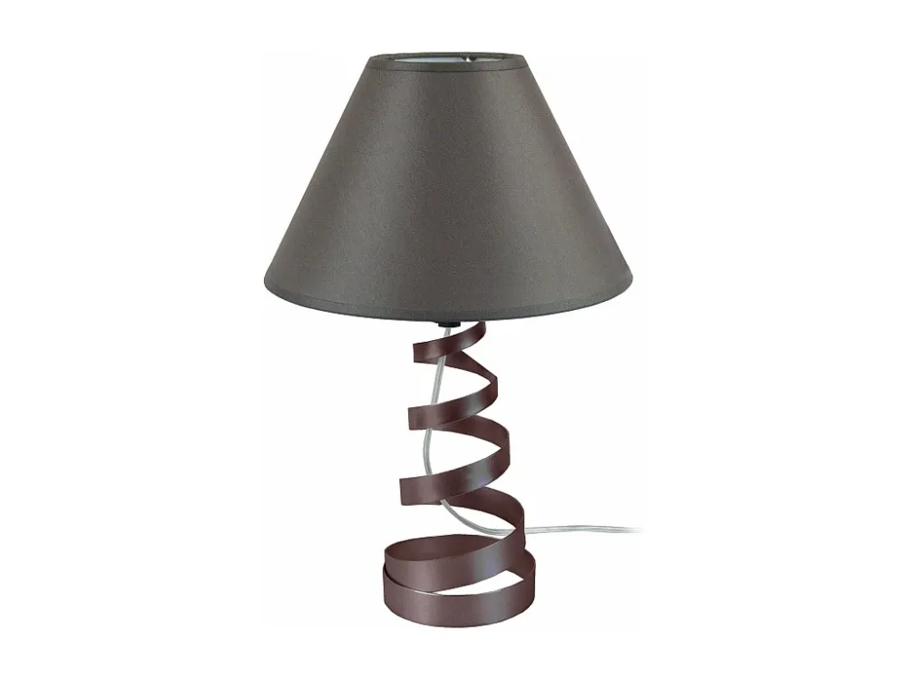 Fita LED Adesiva Abajur TOSEL BANGALORE tecido globo cinza D30 x H47 cm