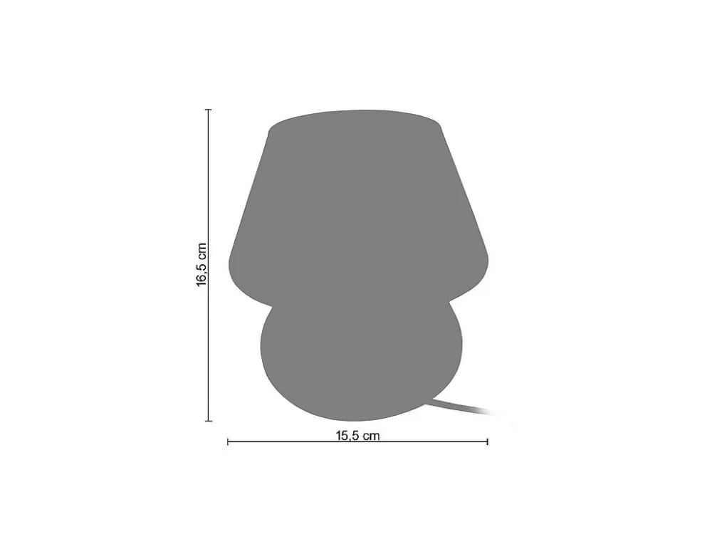 Soquete Adaptador Abajur TOSEL KUBO LT2 tecido quadrado autêntico D16 x H25,5 cm