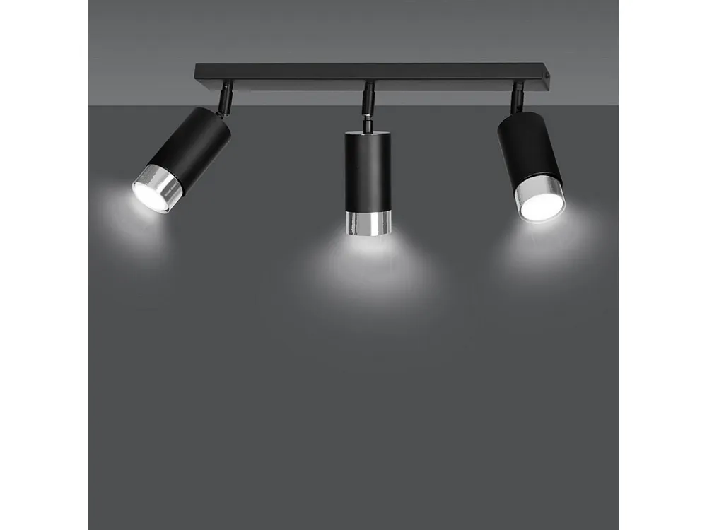 Soquete Adaptador Candeeiro de Teto Hiro, Preto, 45x19x6 cm, EPIKASA