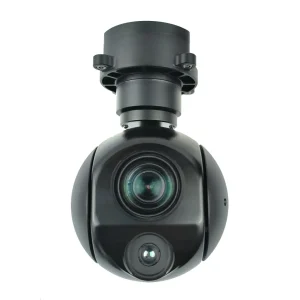 TOPOTEK KHY10G207 Drone de luz dupla Gimbal - 10X óptico / 90x zoom misto Câmera de luz visível 1080P + câmera térmica 7mm...