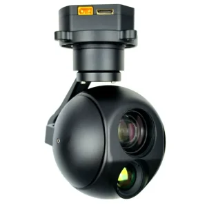 TOPOTEK KHY10G619 Gimbal de drone de luz dupla - Zoom misto 90x Câmera de luz visível 1080P + 19mm 640x512 Imagem térmica...