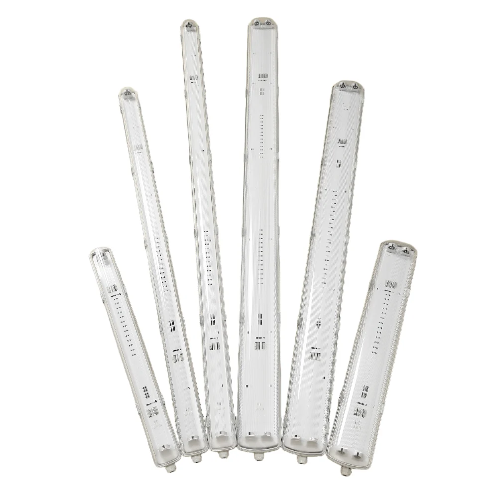 Armadura MS p/ 2 Tubos LED T8 1,2M de Ligação de 1 lado IP65 para Fita LED RGB