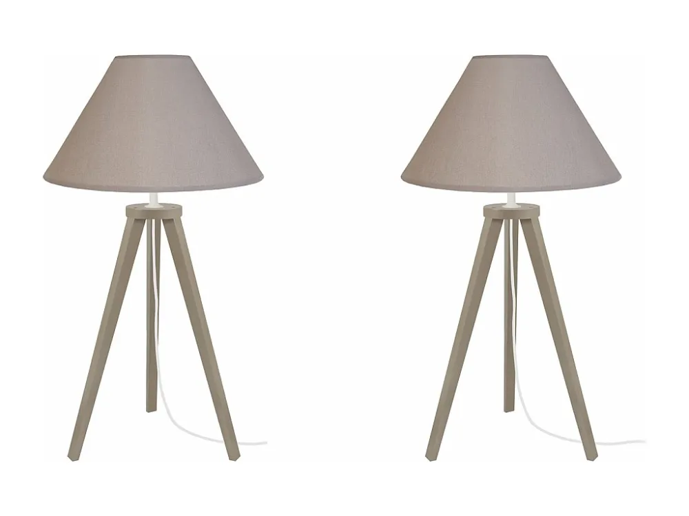 Candeeiro de mesa TOSEL HOD B LT2 tecido coluna tambor D30 x H56 cm | Entrega Rápida e Segura