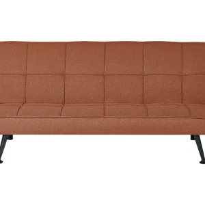 Fabric Sofa Bed Light Vinho HASLE