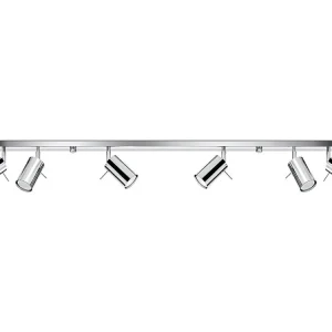Luminárias de teto inovador de ço - 6 lichtbronnen - L.118 x H.16 cm - cromada