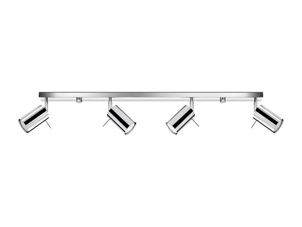 Luminárias de teto sofisticado de ço - 4 lichtbronnen - L.80 x H.16 cm - cromada