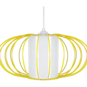 Lustre TOSEL OITA vidro braço alumínio D48 x H32 cm com Sensor de Luz Diurna