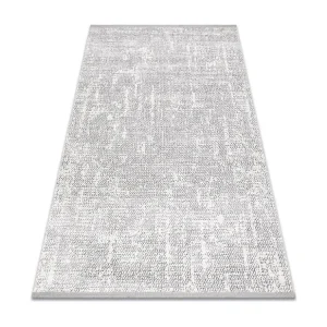 Tapete moderno TULS estrutural, franjas 51325 mescla marfim / cinzento 240x330 cm