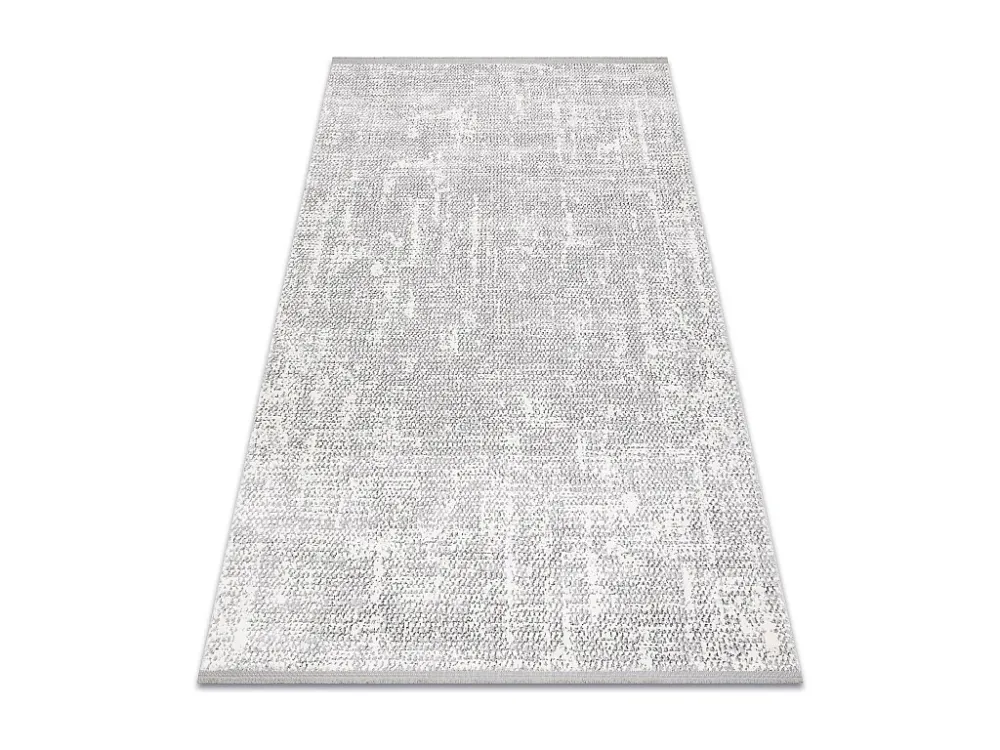 Tapete moderno TULS estrutural, franjas 51325 mescla marfim / cinzento 240x330 cm