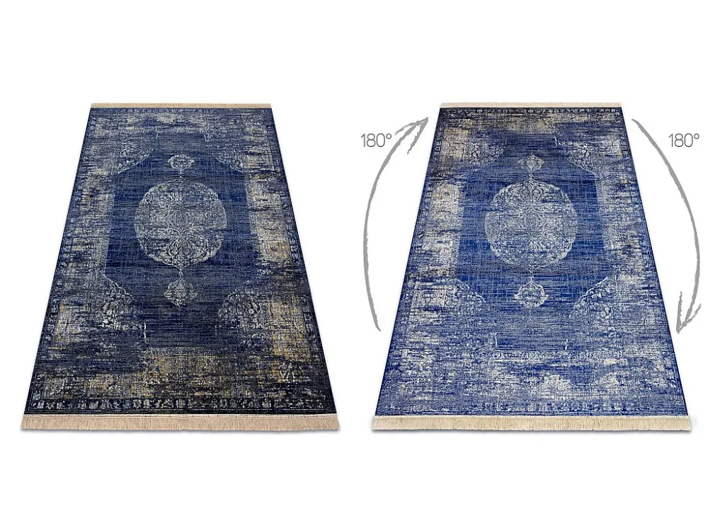 Tapete WINDSOR 22994 ORNAMENTO azul sombrio 60x100 cm