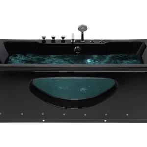 Whirlpool Bath LED 1700 x 800 mm Ébano HAWES
